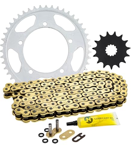 Motorcycle Chain JT Chain JTC525Z3GSRL | 525 Series Gold X-Ring